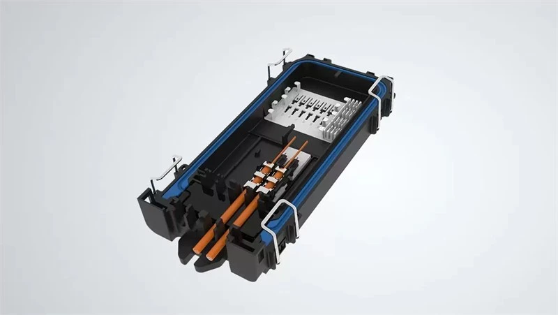 Cable Management of fiber optic splice closure